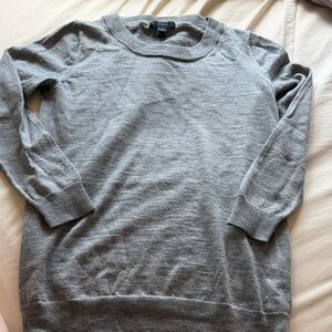 J. Crew Women's Gray Crewneck Sweater